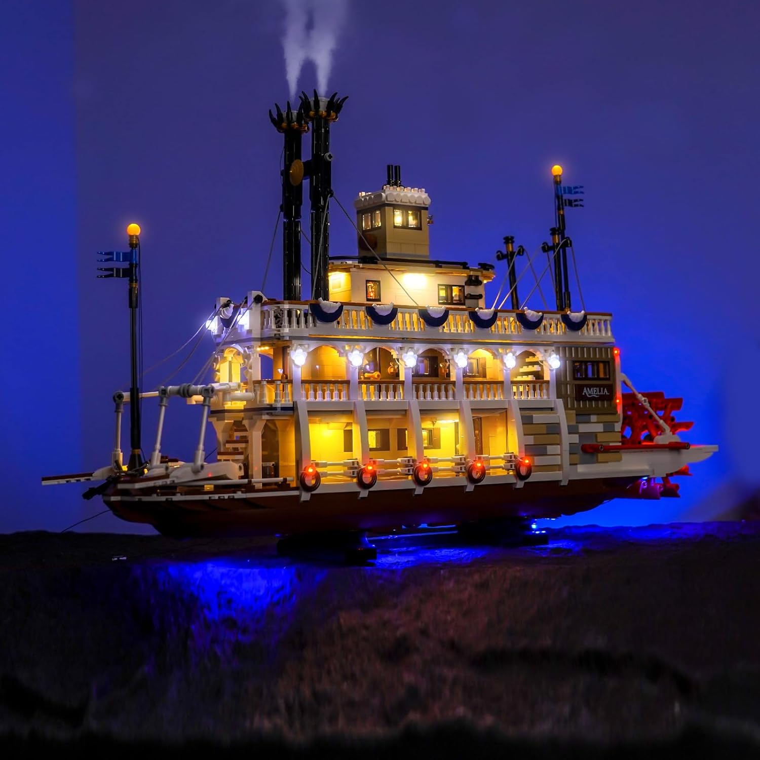 LED Lighting Compatible with Lego River Steamboat 21356, Light Kit Compatible with Lego Ideas 21356, NOT Included The Model Set - JUST Lights