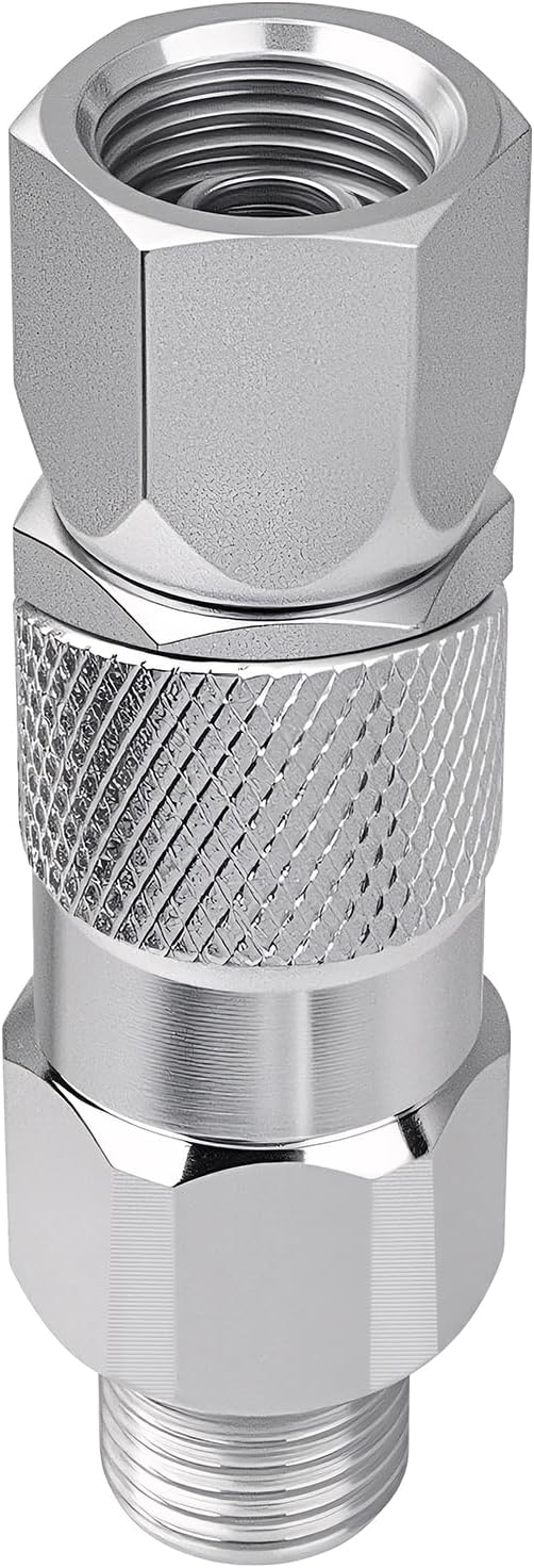 Upgraded Version 244515 Straight Hose Swivel, for Graco Paint Sprayers | 1/4" x 1/4", 360° Rotation, 3000 PSI, for Magnum Paint Sprayers Straight Hose and Spray Gun, Prevents Kinking and Tangling