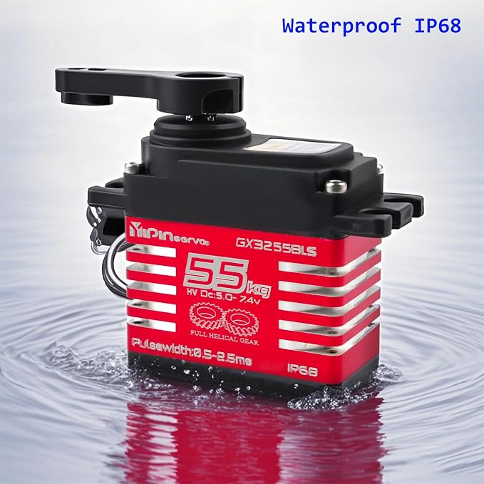 Servo digital GX3255BLS 7.4V 55KG torque alto miniatura 6