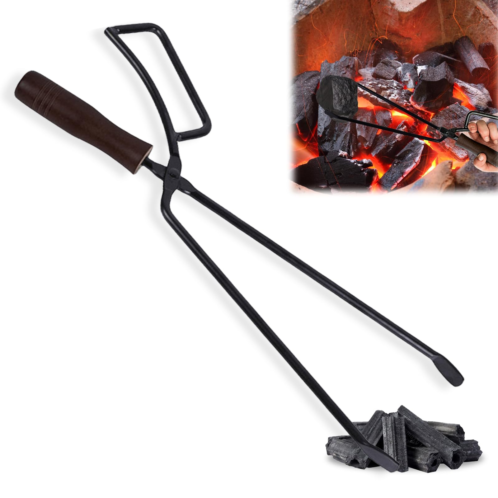 Open Haard Houten Tang 66cm Lange Vuurtang Log Tang Open Haard Accessoires Voor Kampvuur Vuurplaats Gereedschap Open Haard Houten Tang 66cm Lange Vuurtang Log Tang Open Haard Accessoires Voor Kampvuur Vuurplaats Gereedschap