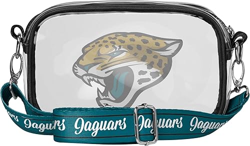 Vista 32 de FOCO NFL Womens NFL Team Logo Stripe Clear Crossbody Bag