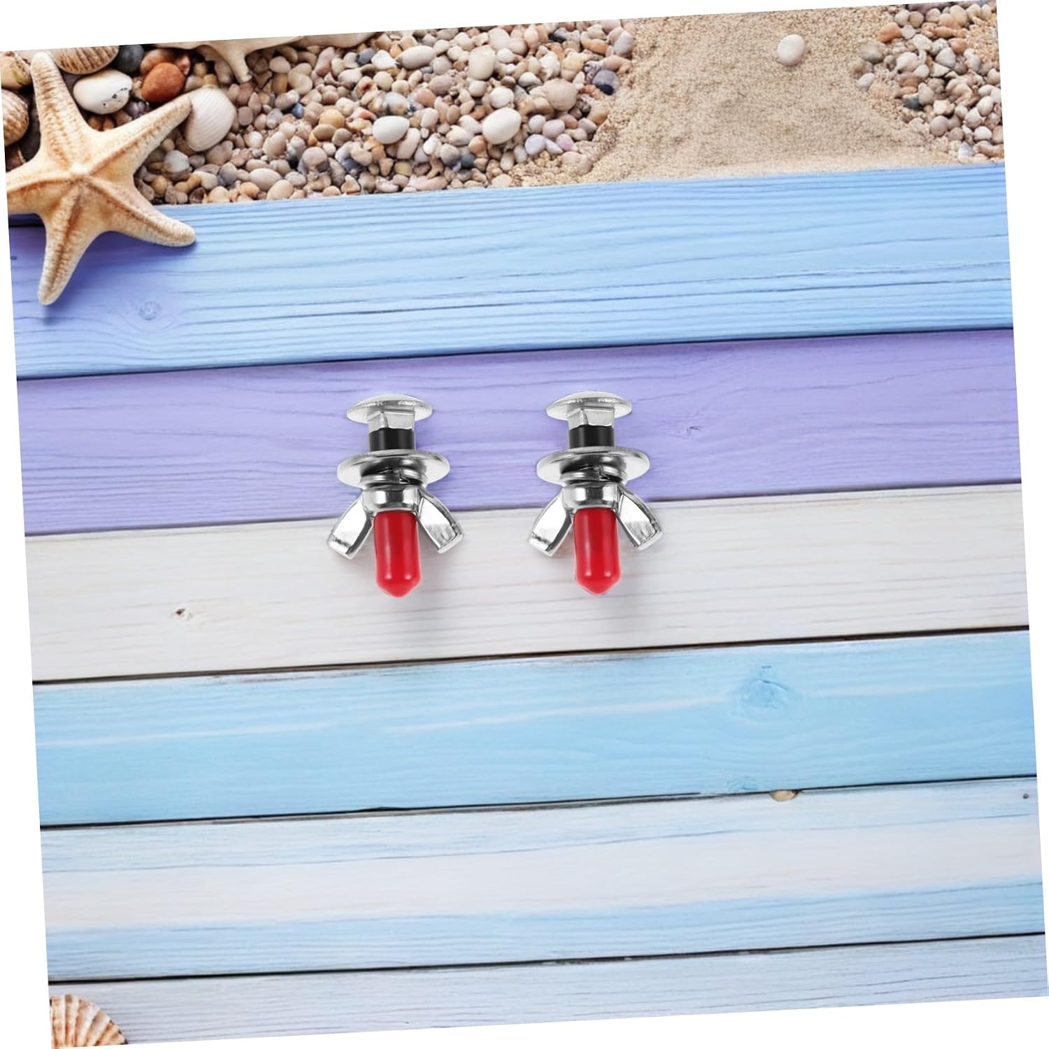 KICHOUSE 2pcs Stainless Steel Scuba Backplate Screws with Wing Nut Bolts, Diving Backboard Hardware for Underwater Tank Accessories, Suitable for Scuba Gear and Diving Equipment
