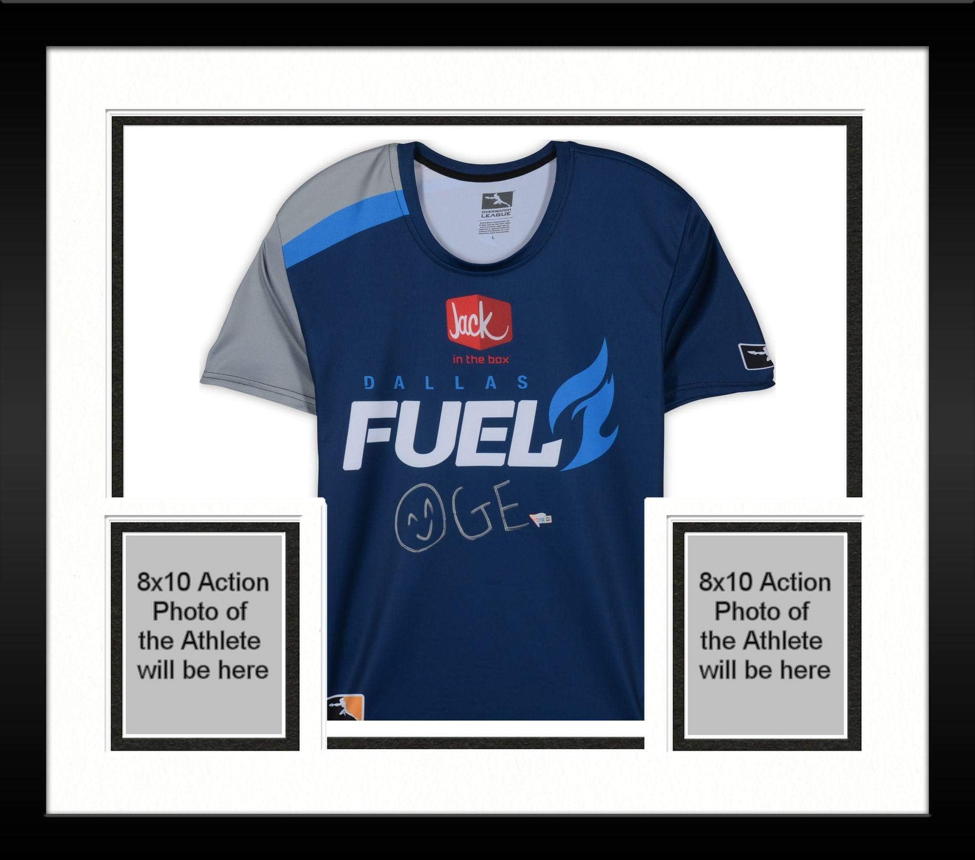Framed OGE Dallas Fuel Autographed Overwatch League Home Jersey - Esports Autographed Jersey
