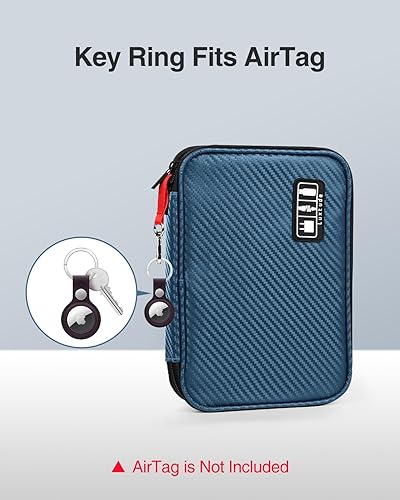 Miniatura 3 de Luxtude Bolsa organizadora de cables, Bolsas organizadoras de cables de viaje, Organizador electrónico Estuche de viaje, Estuche organizador de