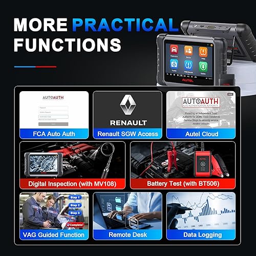 Vista 8 de Autel Escáner MaxiPro MP808Z-TS con actualizaciones de 2 años: versión actualizada de la herramienta de escaneo bidireccional MK900BT y MP808BT