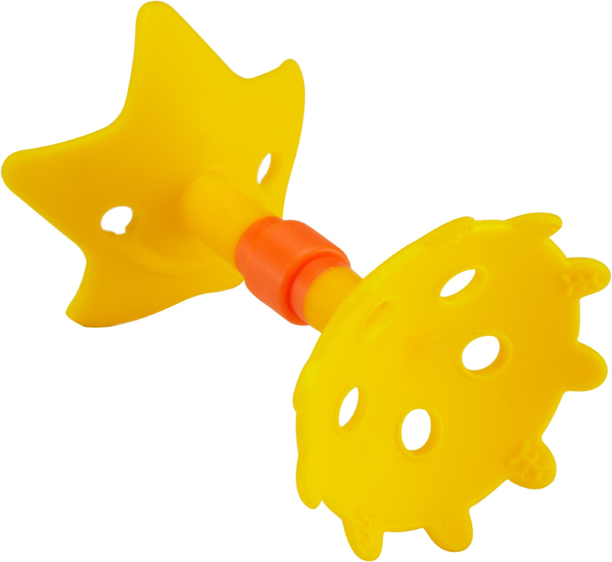 Innobaby Original Teethin Smart EZ Grip Star Teether and Sensory Toy for Babies and Toddlers. BPA Free Teether Yellow