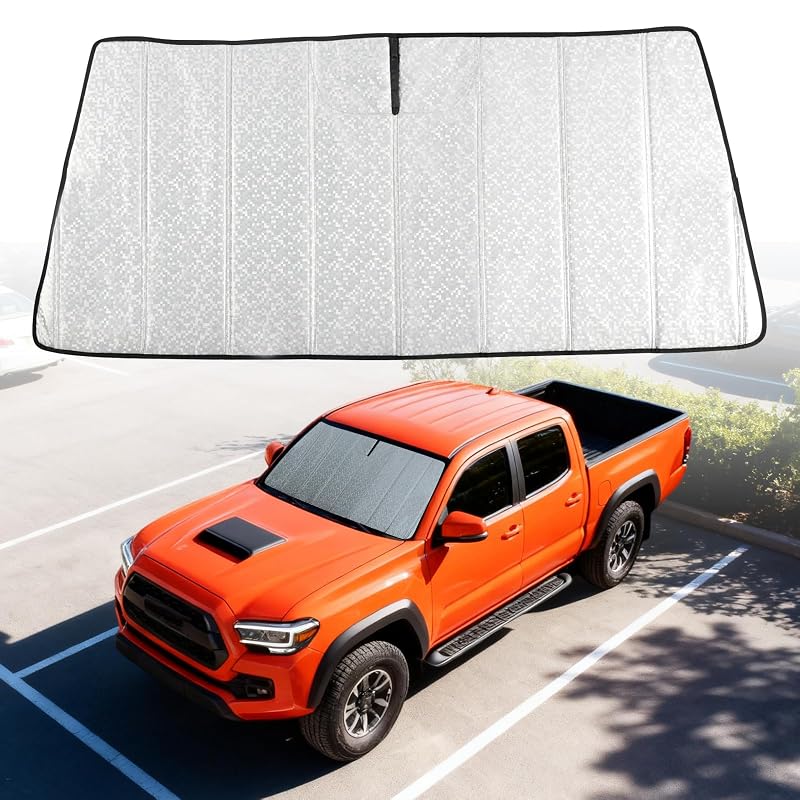 Protetor solar sob medida para para-brisa Toyota Tacoma 2016–2023 Trumgeta
