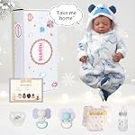 BABESIDE Reborn Baby Dolls Boy, 20 Inch Lifelike Newborn Real Life Poseable Realistic Doll for Boy Soft Vinyl and Cloth Body Baby Dolls with Clothes and Toy Gift for Kids Age 3+