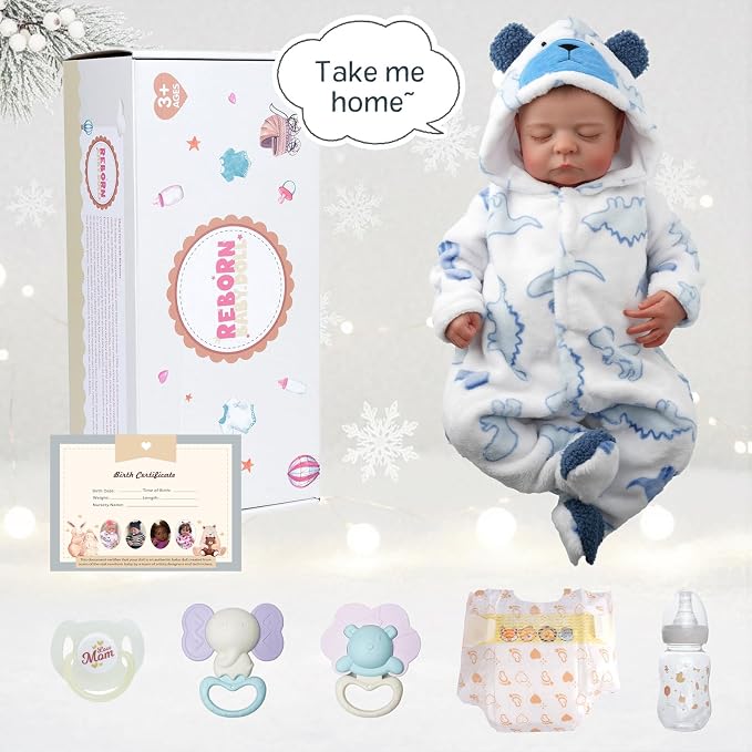 Muñeca Bebé Reborn Poseable 20 Pulgadas Bebé Realista miniatura 7