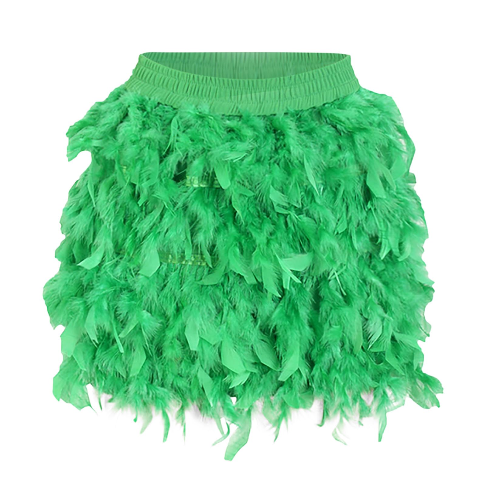 Falda corta de plumas para mujer que aporta volumen natural sin incomodidad 6