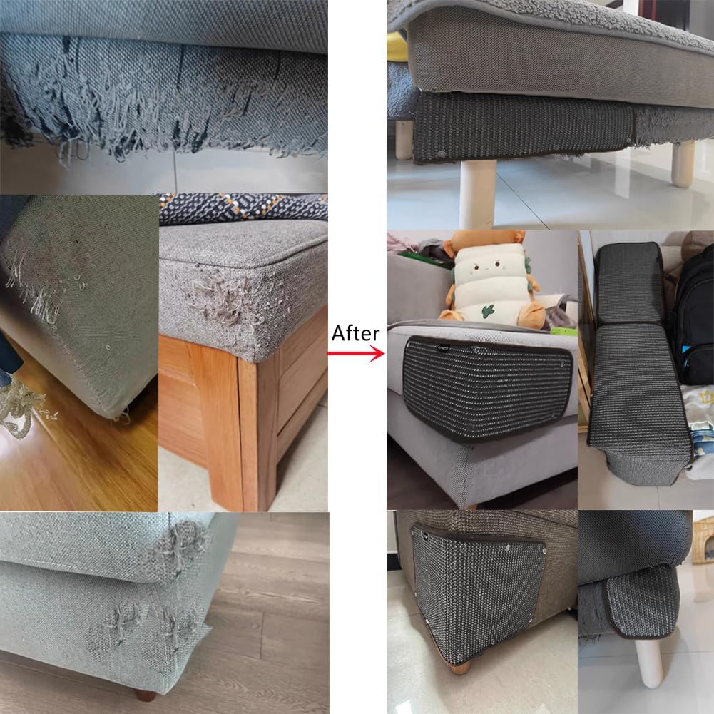 review Cat Scratching Mat Sofa Bed Furniture Protector Cat Scratcher Board Natural Sisal Cat Scratching Pad Cat Claws Care Toy Cat Scratch Couch Cover Guard Scratcher Mat Cat Grinding Claw Protect Furnitur