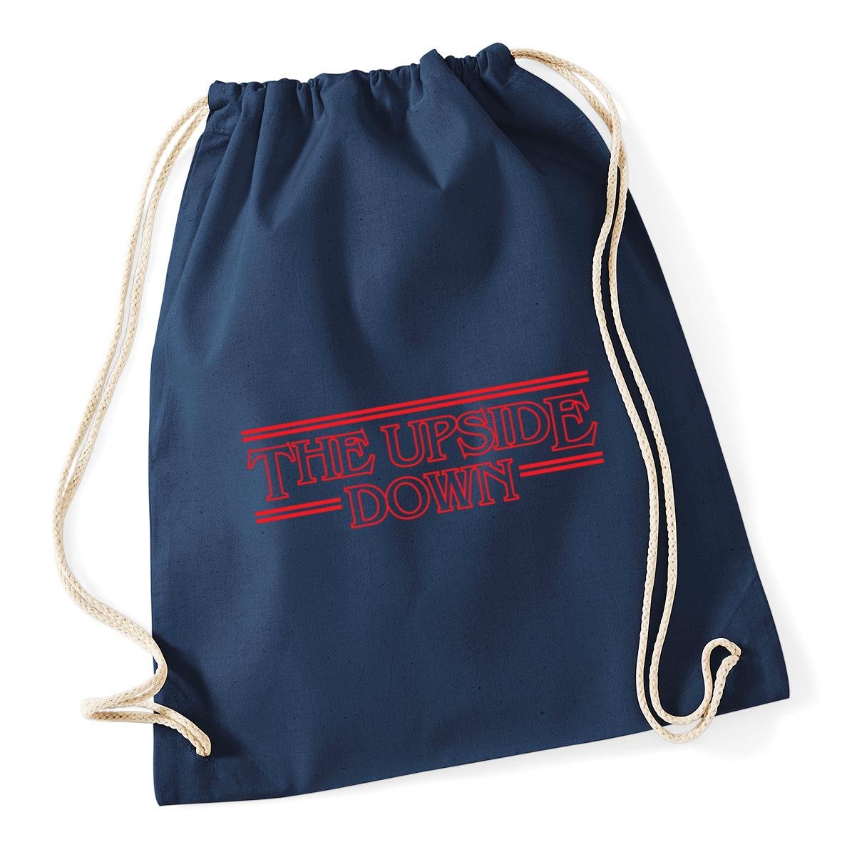 Hippowarehouse The Upside Down Drawstring Cotton School Gym Bag 37cm x 46cm, 12 litres
