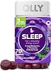 OLLY Sleep Gummy, 3 mg Melatonin, L-Theanine, Chamomile, Lemon Balm, Sleep Aid, Blackberry - 70 Count