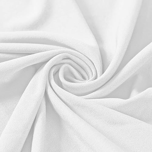 Miniatura 407 de Paquete de 2 manteles rectangulares impermeables de elastano, 6 pies, color negro, elástico, resistente a las manchas, para todas las estaciones