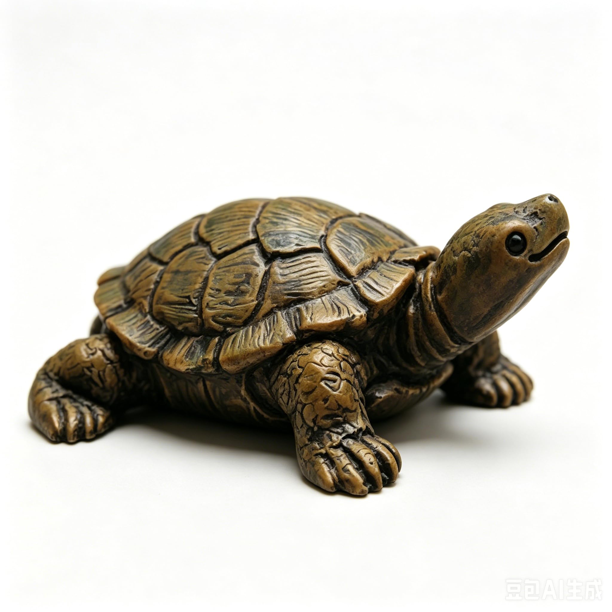 OmniVeyi Realistic Resin Turtle Figurine, Weather Resistant Small Turtle Statue, Pastoral Style Animal Ornament for Garden, Fairy Garden, Aquarium, Plant Pot, Home Décor