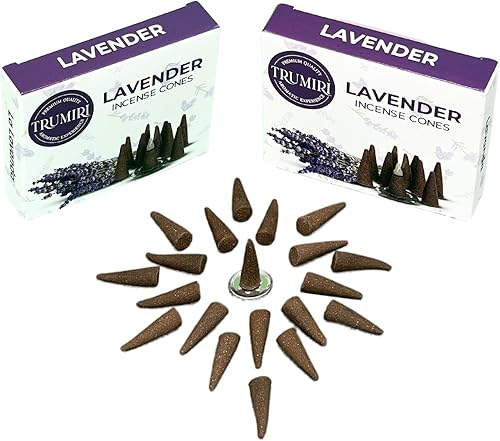 Miniatura 6 de Conos de incienso de lavanda  Total de 20 conos de incienso  Paquete doble de 10 conos de insencia  Conos de incienso perfumados  Aromas de incienso