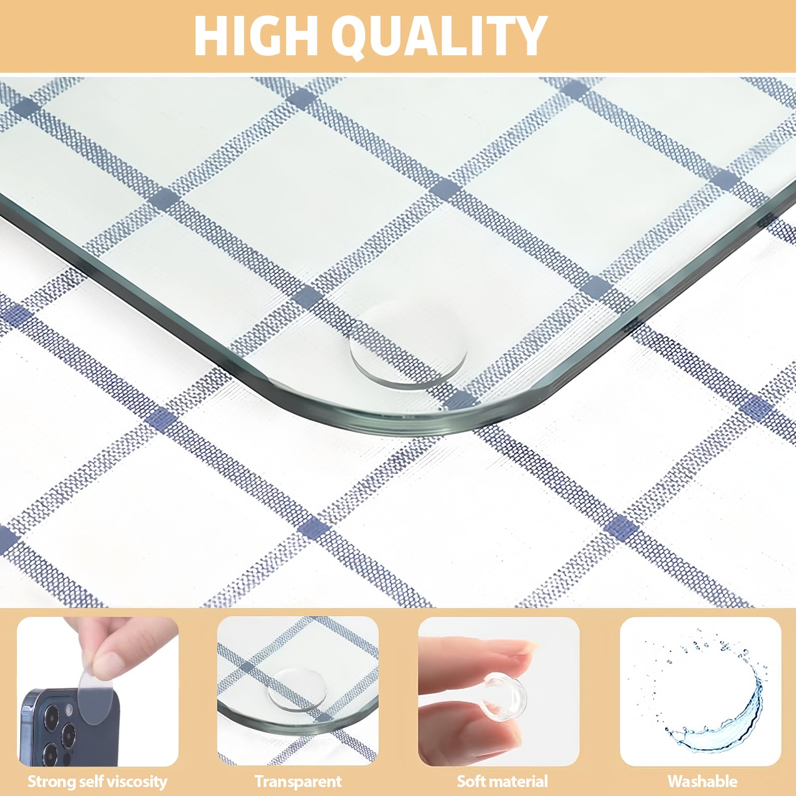 KEQAR 32 Pezzi Antiscivolo Pads, Paracolpi Per Piani In Vetro - Foto 10