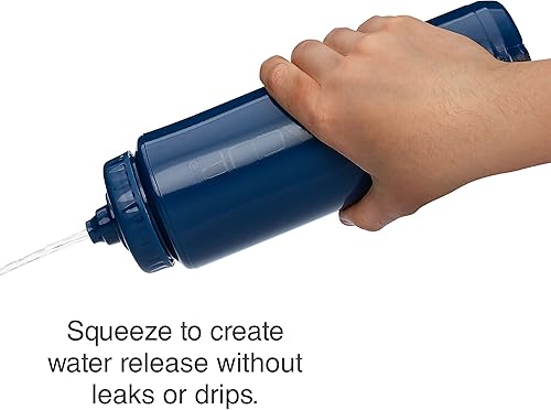 Miniatura 7 de Hydra Cup Paquete de 4 botellas de agua deportivas de 32 onzas, botella de agua deportiva de flujo rápido con batidor de bola, botella de agua para