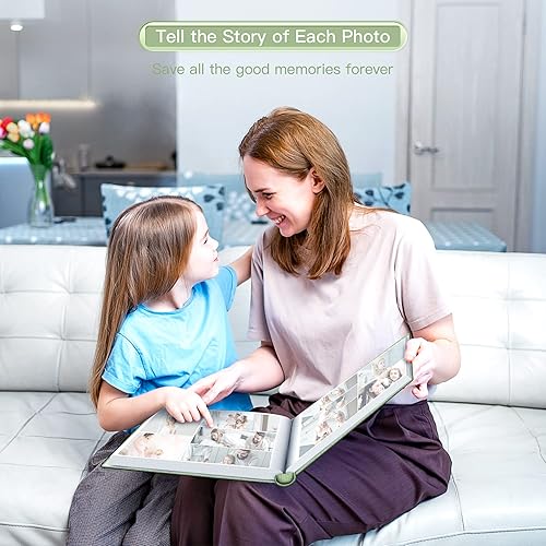 Vista 173 de popotop Álbum de fotos de 4 x 6 – 100 fotos libros con 100 bolsillos verticales, álbumes de cubierta de lino para familia, boda, aniversario, fotos