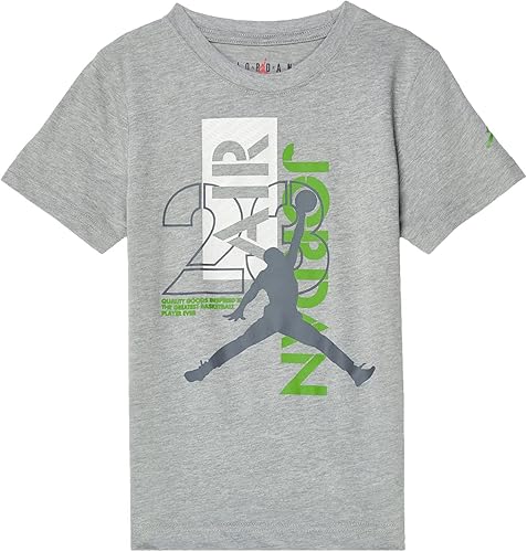 Jordan Insignia AJ5 Jumpman para niño (niños pequeños) gris oscuro jaspeado 4 (niño pequeño), Gris oscuro (Dark Grey Heather)