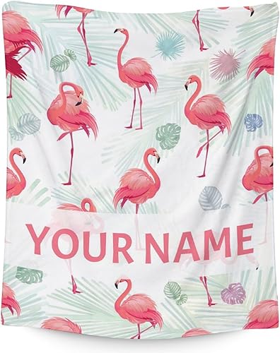 Miniatura 27 de Manta de flamenco de regalo, 40 x 50 pulgadas, bonita manta para mujeres y niñas, mantas suaves y mullidas rosas para cama, sofá y sala de estar