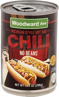 Woodward Ave Hot Dog Chili No Beans, 10.5 Oz (Pack of 1) | Michigan Style | Made in Michigan
