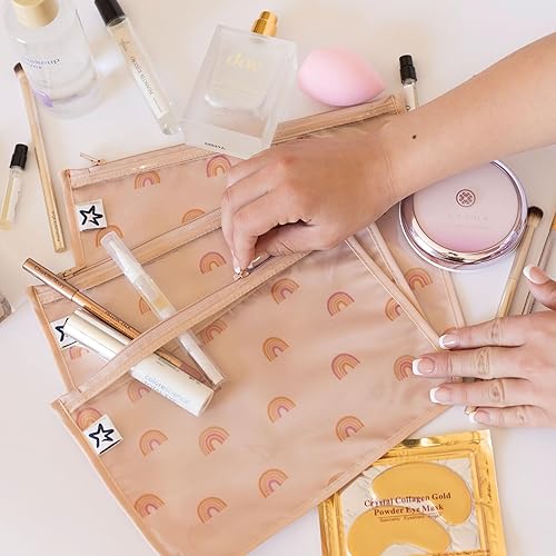 Miniatura 2 de Tiny Twinkle Bolsas organizadoras de bolsas de pañales  Bolsas organizadoras de viaje delanteras transparentes a prueba de desorden  Juego de