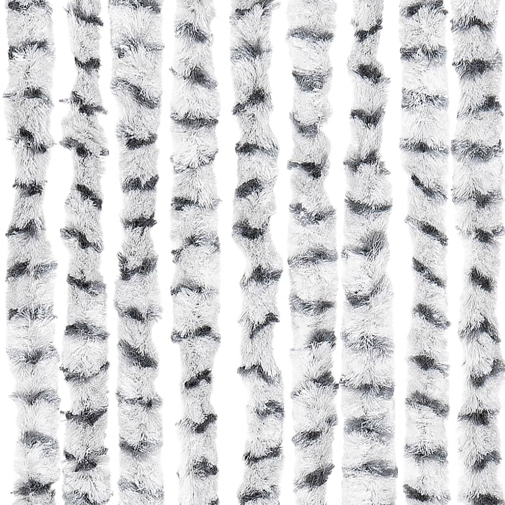 Moustiquaire gris clair et foncé 90 x 220 cm chenille