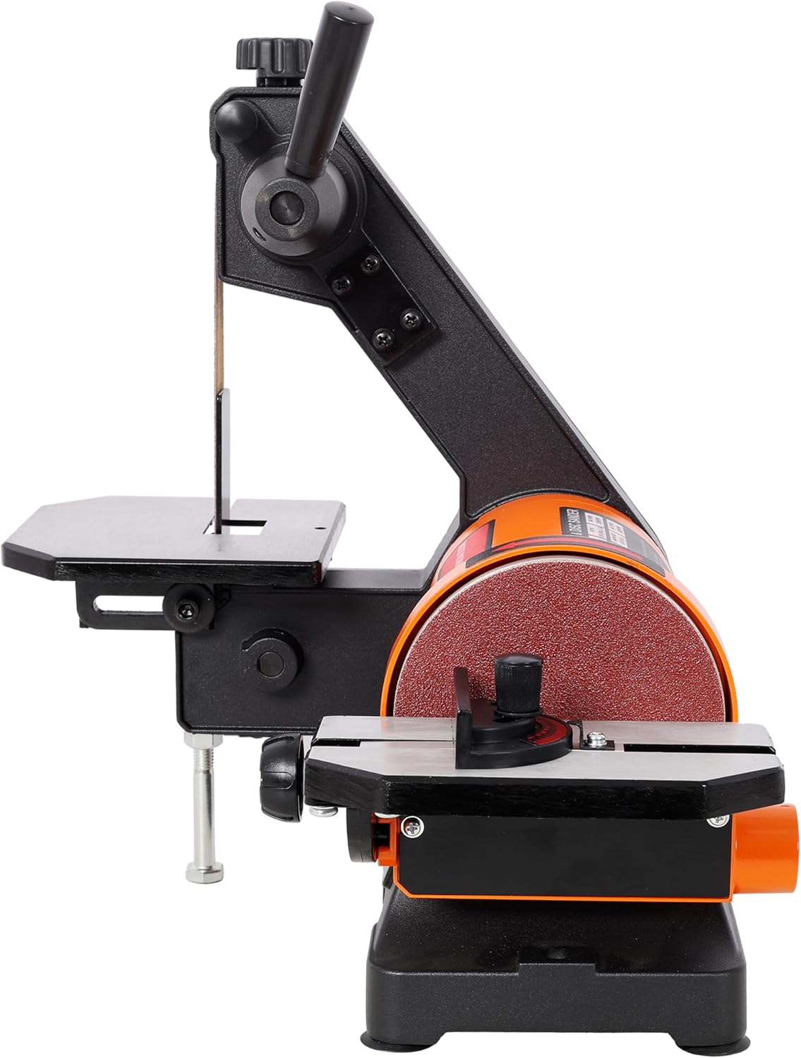 Benchtop Belt Disc Sander, 1x30 5 Inch Heavy Duty Sanding Machine with Tool-Free Belt Change, Precision Tracking Dual Dust Ports for Woodworking, Metal Polishing, Deburring