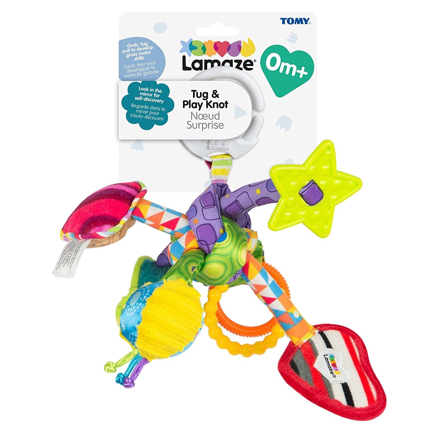 LAMAZE L27128 Tug and Play Knot Baby Toy