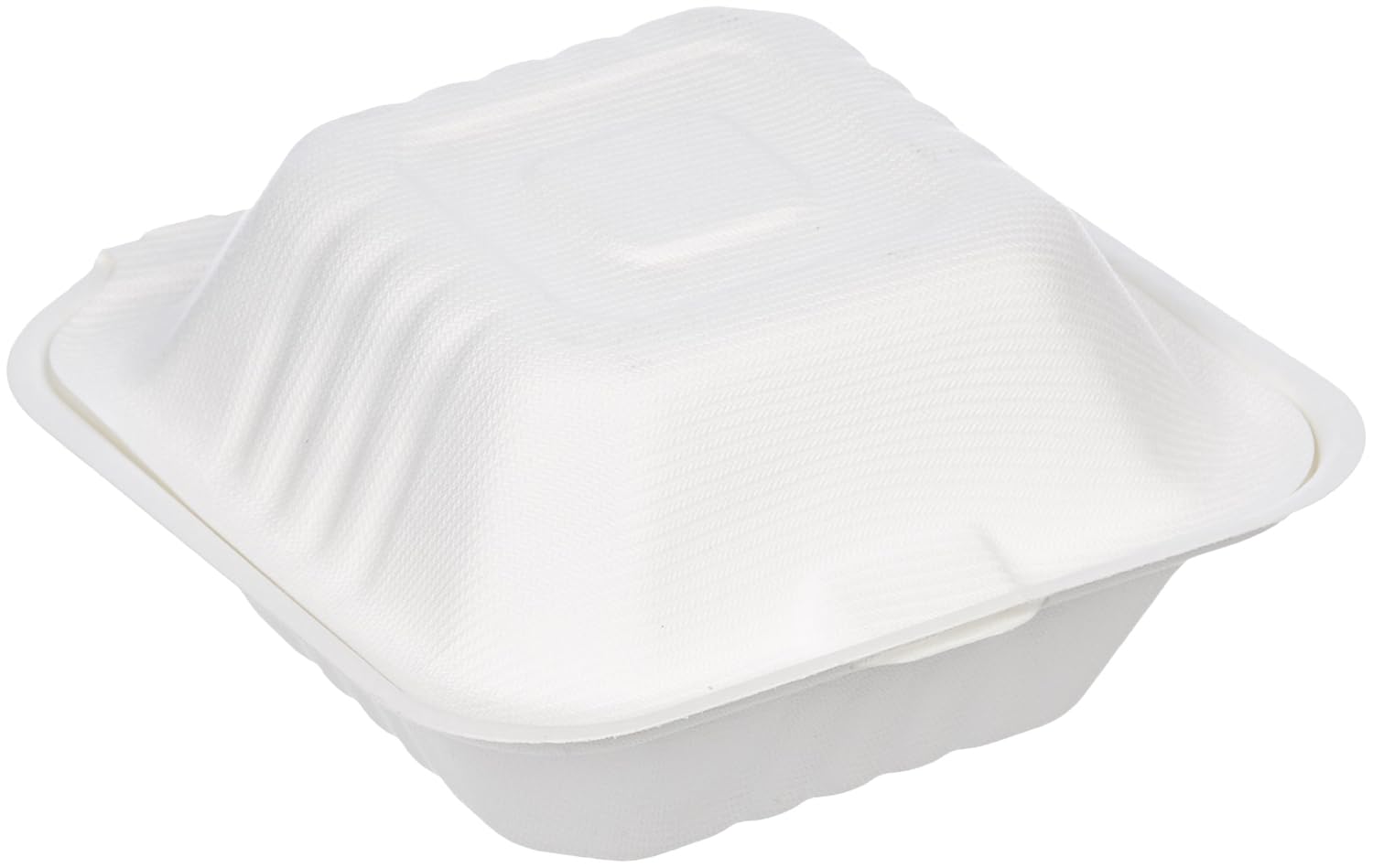 Exclusive Discount 90% Price Amazon Basics Compostable Clamshell Take-Out Food Container, 6 x 6 x 3, Pack of 250