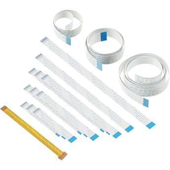 Replacement Flex Cable Extension Cable Set Compatible with Raspberry Pi Camera/Display 3.9 Inch 5.9 Inch 6.3 Inch 7.87 Inch 9.84 Inch 11.8 Inch 15.74 Inch 19.69 Inch 39.37 Inch for Pi Camera