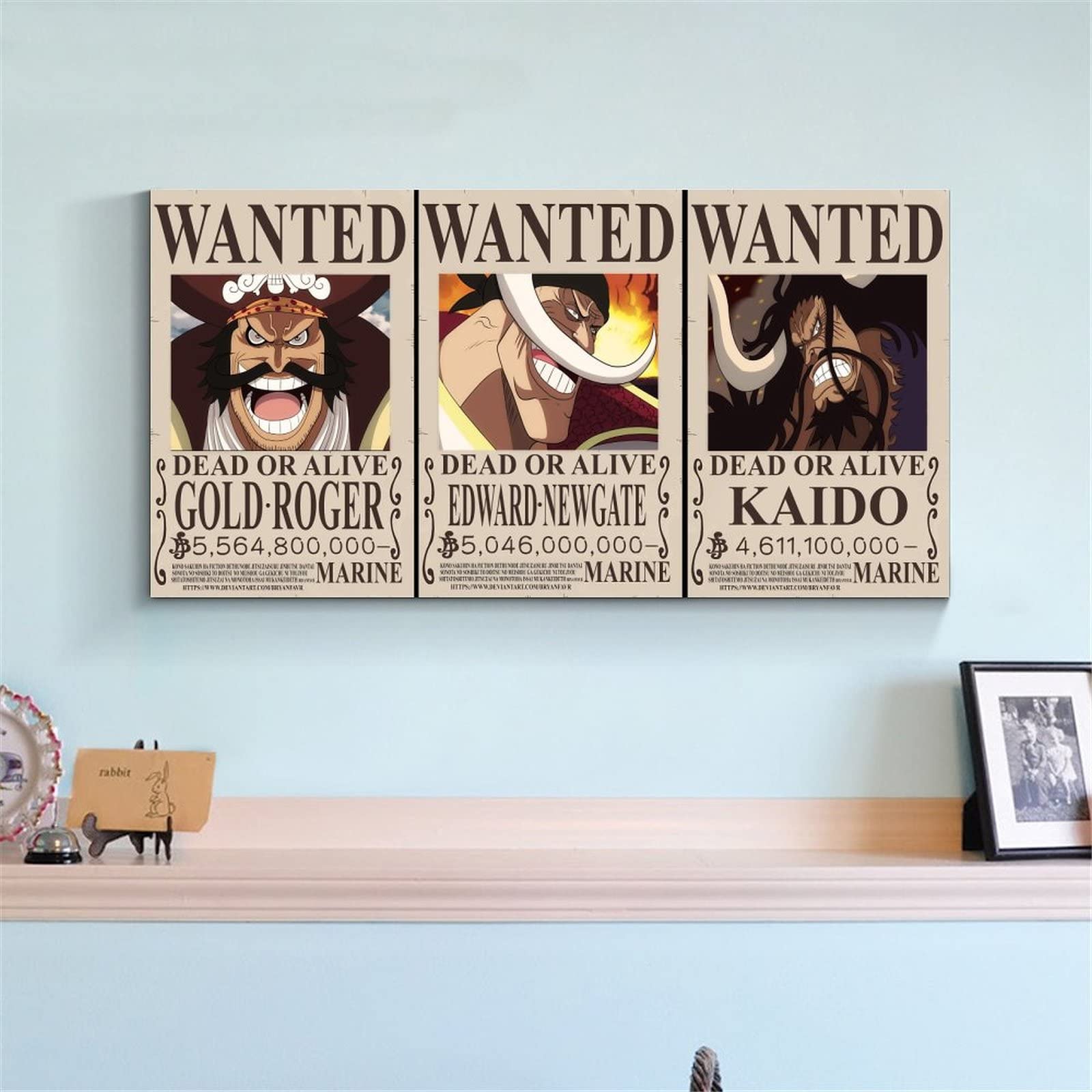 Anime Poster Canvas Wall Art Anime One Piece Emperor's Bounty