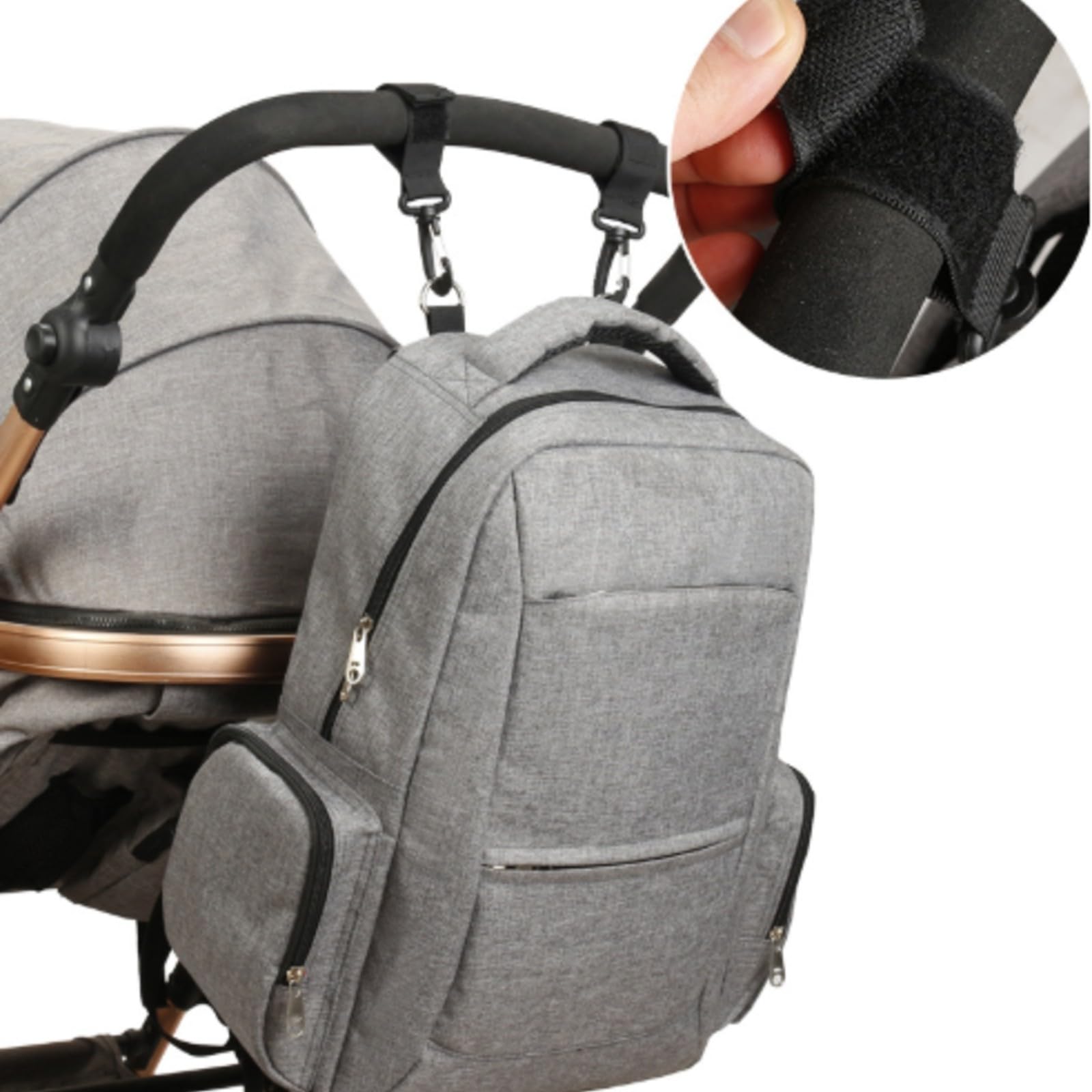 Mutter Kindertasche Rucksack mit USB Port Oxford Handtasche für Damen mit Mehreren Fächern Und Stabiler Form für Pflegeartikel Und Kleidung für Und Stadtbummel,
