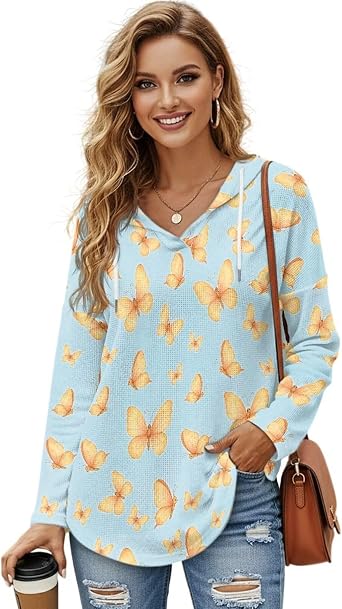 Sweatshirts for Women Trendy Hoodies Long Sleeve Pullover Tops for Fall Winter