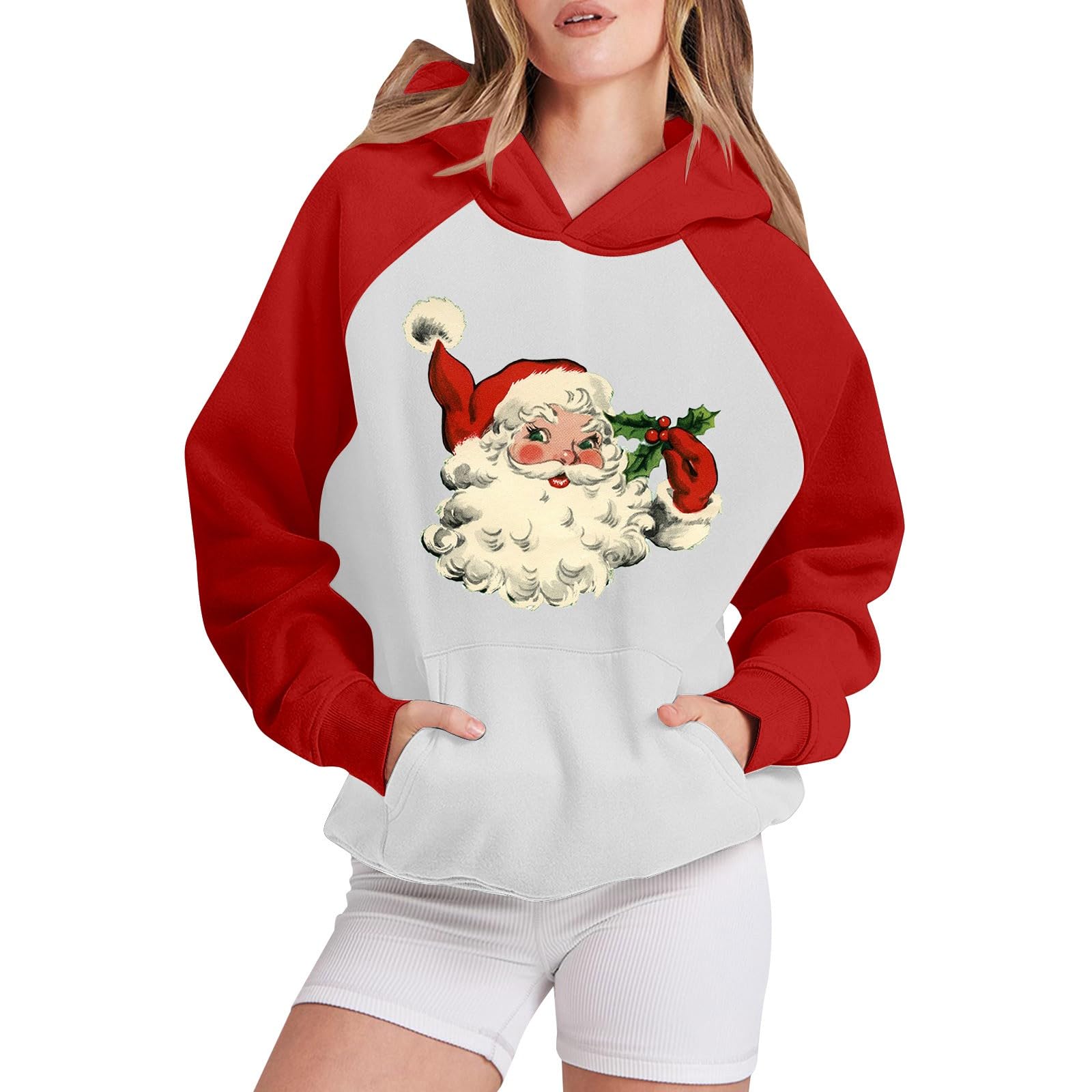 Womens' Oversized Halloween Hoodies Sweatshirt Football Pumpkin Print Crewneck Long Sleeve Tops 2740 Fall Shirt