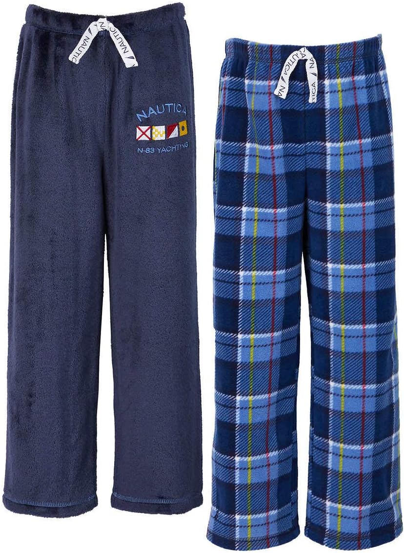 Nautica Paquete de 2 pantalones de dormir para niños (cuadros de yate, 7)