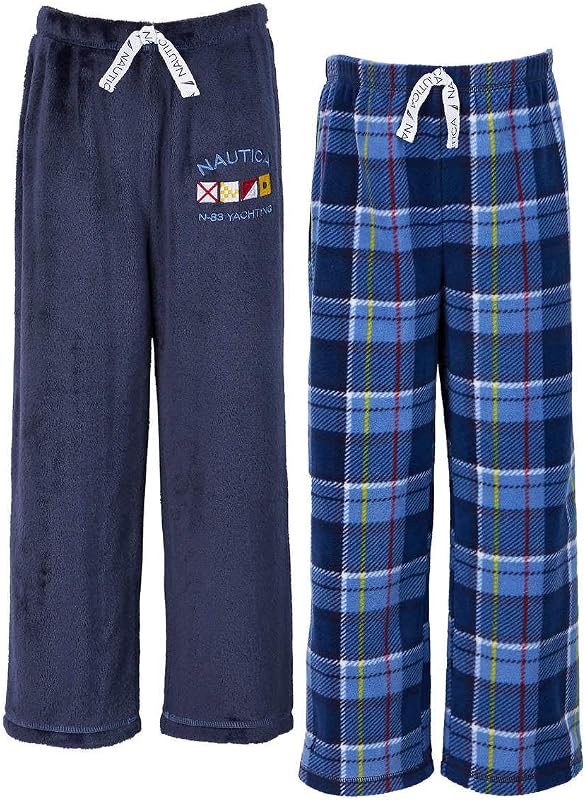 Nautica Paquete de 2 pantalones de dormir para niños (cuadros de yate, 7)