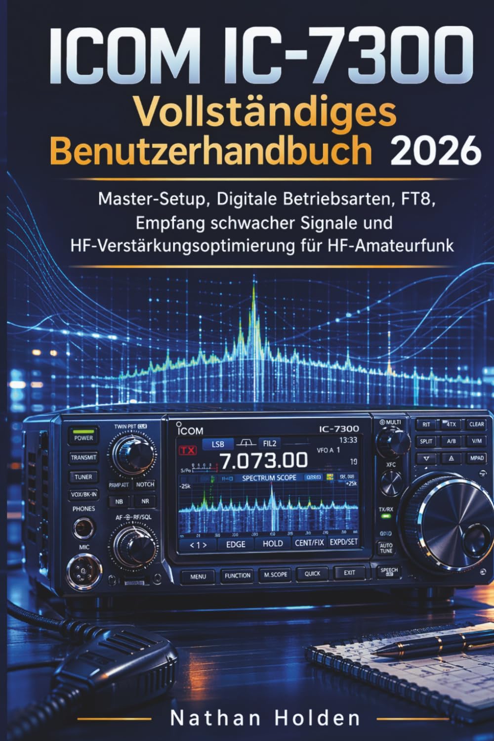 ICOM IC-7300 Vollständiges Benutzerhandbuch 2026: Master-Setup, Digitale Betriebsarten, FT8, Empfang schwacher Signale und HF-Verstärkungsoptimierung für HF-Amateurfunk