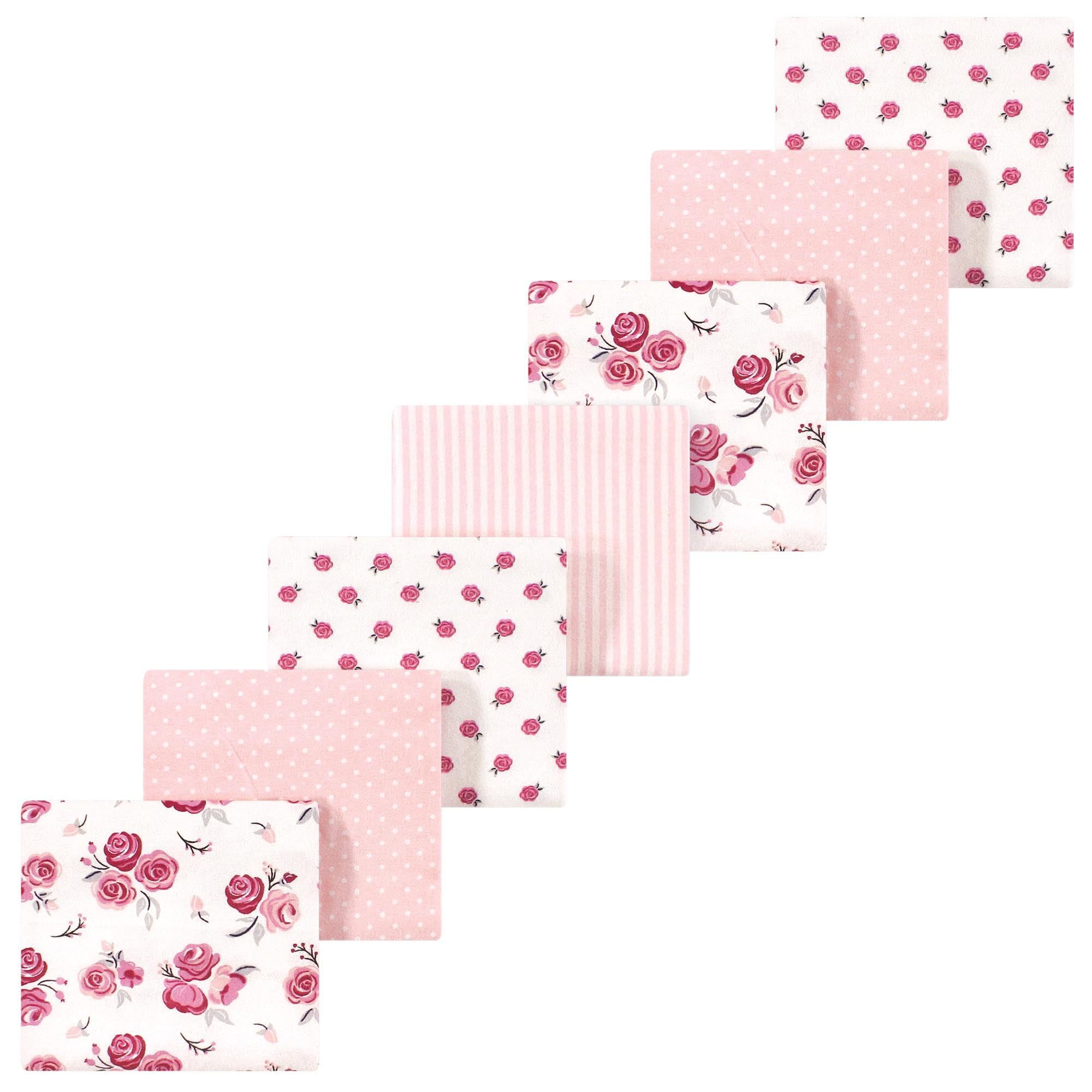 Luvable Friends Little Treasure Flannel Receiving Blankets 7pk