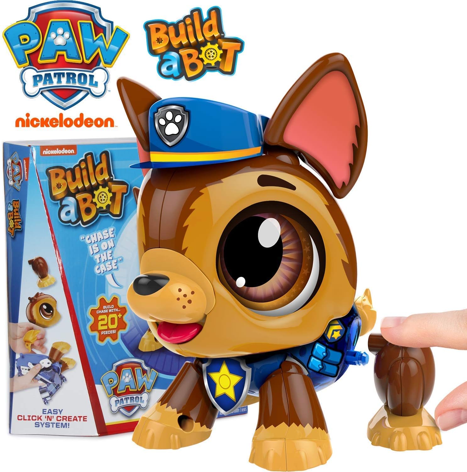 Paw Patrol Toys for Boys Chase - Build a Bot Robots for Kids - Stem Toys for Boys and Learning Toys Ages 3-10