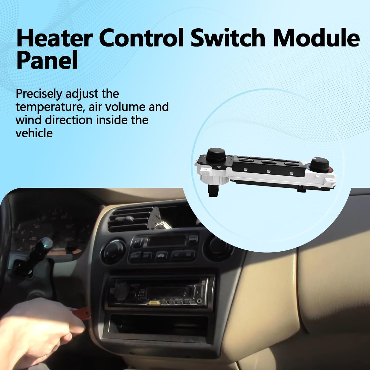 79600-S84-A01ZA A/C Heater Climate Control Module Replaces 599-268 Compatible with Accord 1998-2000, Odyssey 1998-2004, Heater Control Switch Module Panel, Climate Temp Control Unit Heater AC