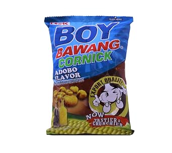 Boy Bawang Cornick Adobo Flavored Fried Corn, 100g/3.5 oz. Bag Imported from Canada