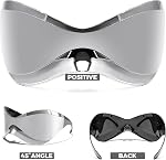 FEISEDY Lunettes de soleil futuristes Shield surdimensionnées pour femmes Hommes Alien Fashion Y2K Envelopper autour de Visor Lunettes de soleil nuances B9101