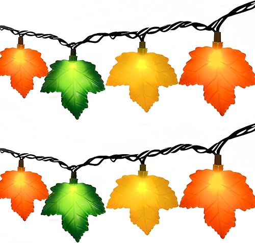 Miniatura 20 de Guirnalda de luces de trébol, 8.5 pies para decoración del día de San Patricio con 10 luces de trébol verde, luces de hadas de trébol conectables 3