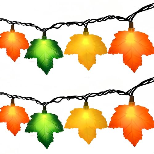 Fall Decorations Thanksgiving for Home, 8FT Halloween Decor Indoor Lights
