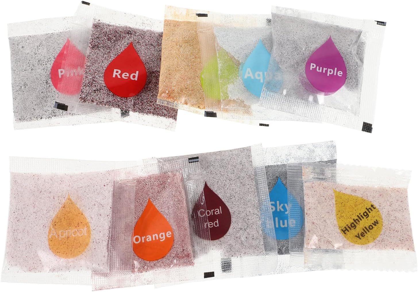 TEHAUX DIY Tie-dye Pigments Set 10 Bottles Fabric Dye Substitute Perfect for Clothing Party Supplies