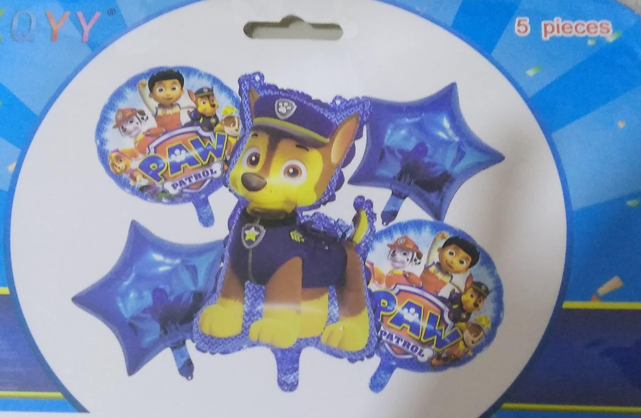Moon *Exclusive Patrol PAW Theme Foil Balloon for Boys Girls Birthday Party (Pack of 5) #Actual Images