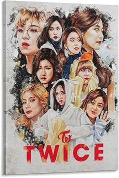 Amazon Co Jp 韓国女子グループtwice トゥワイス 2韓流 K Popキャンバスポスター寝室の装飾スポーツ風景オフィスルームの装飾ギフトキャンバスポスター壁アートの装飾リビングルームの寝室の装飾のための絵画の印刷 12x18inch 30x45cm ホーム キッチン
