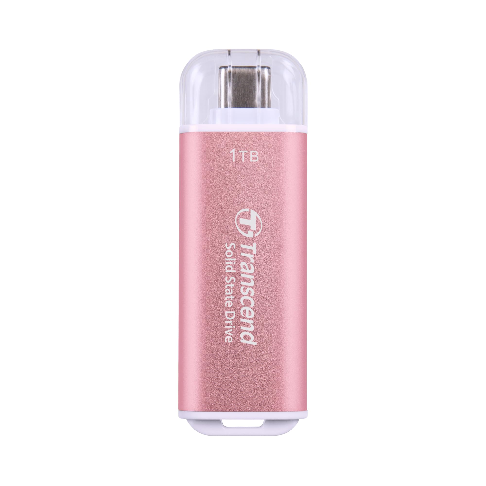 Transcend Portable SSD ESD300P 1TB USB Type-C 10Gbps PS4/PS5 Compatible Pink - TS1TESD300P